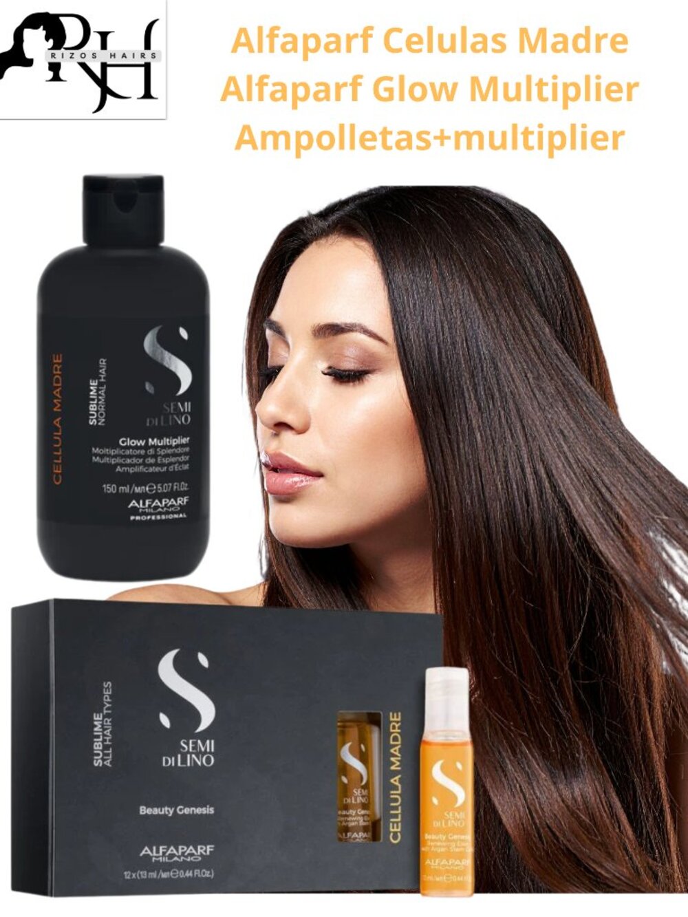 Ampolla y Multiplicador Celula Madre Brillo 🔆Alfaparf Celulas Madre Alfaparf Gl